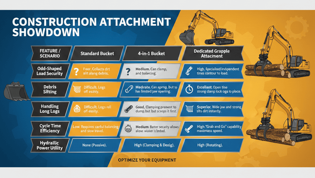 Skid Steer Grapple Attachment