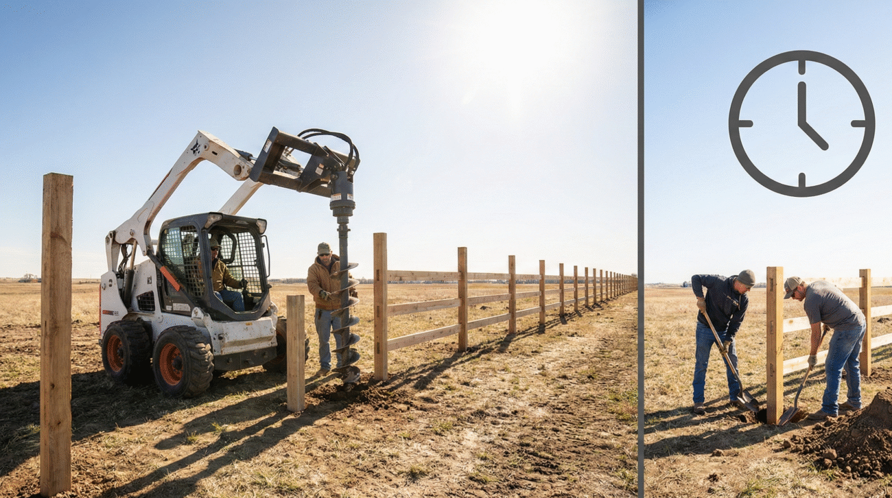 skid steer auger attachment
