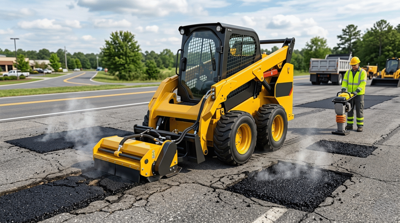 Skid Steer Attachments for Asphalt Maintenance