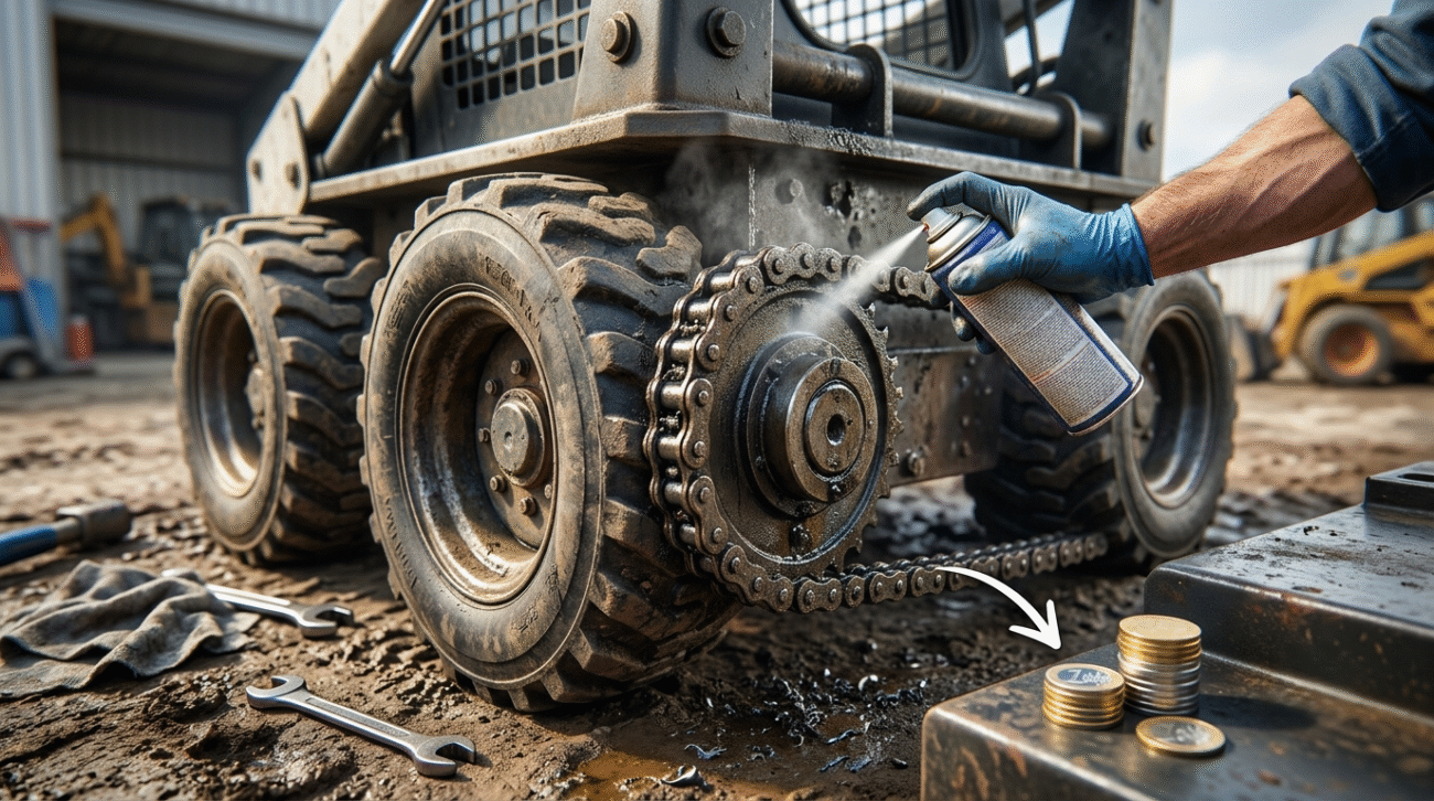 Skid Steer Loader Chain Maintenance