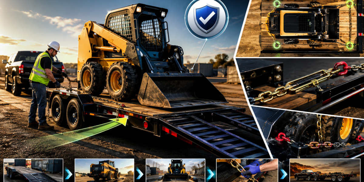 Load and Tie Down a Skid Steer Safely