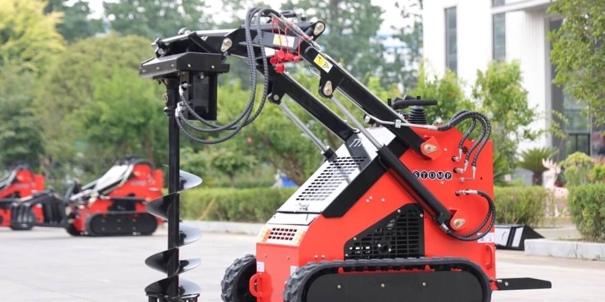 Skid Steer Loader Earth Auger Attachment