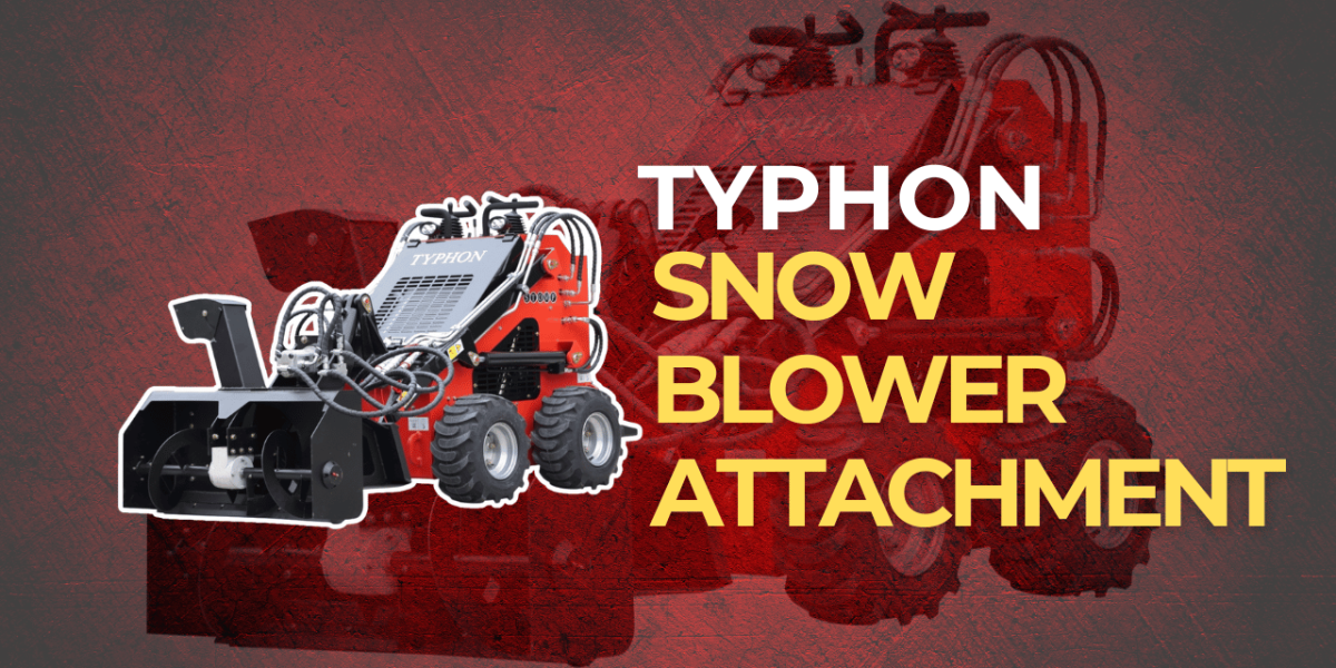 TYPHON Skid Steer Loader Snow Blower Attachment