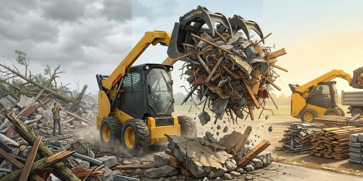 TYPHON STOMP Skid Steer Grapple